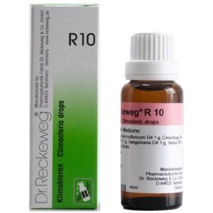 dr reckeweg r10 klimakteran climacteric drops 22ml – menopause relief, hot flushes, hormonal imbalance, mood swings, night sweats, anxiety & irregular periods