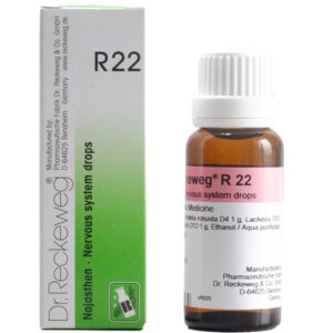 dr reckeweg r22 najasthen drops 22ml – for nervous disturbances, anxiety, stress, palpitations, oppression, suffocation, flatulence & angina like heart conditions
