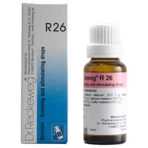dr. reckeweg r26 (remisin) draining & stimulating drops 22ml – for detoxification, liver support, kidney function, lymphatic drainage, low immunity, chronic fatigue & body cleansing