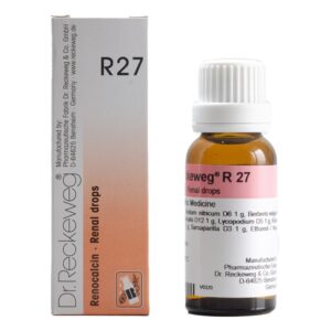 dr reckeweg r27 renocalcin renal calculi drops 22ml – kidney stones, renal calculi, urinary stones, uti support, kidney detox & immunity booster