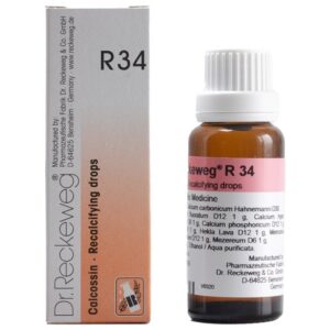 dr reckeweg r34 calcossin recalcifying drops 22ml for calcium deficiency, bone weakness, delayed growth, osteoporosis, rickets & teeth development – vedabox