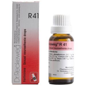 dr. reckeweg r41 fortivirone sexual neurasthenia drops 22ml – for sexual neurasthenia, erectile weakness, low libido, premature ejaculation, nervous exhaustion & male vitality support