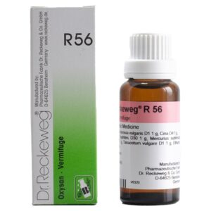 dr reckeweg r56 (oxysan) vermifuge drops 22ml – worm infestation, intestinal parasites, roundworms, pinworms, digestive disorders & abdominal discomfort relief