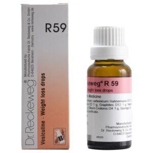 dr reckeweg r59 vesiculine weight loss drops 22ml – for obesity, fat metabolism, slow digestion, water retention & excess body weight