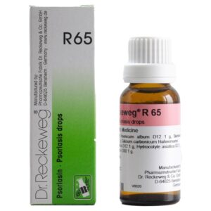 dr. reckeweg r65 (psoriasin) psoriasis drops 22ml – for psoriasis, eczema, dermatitis, dry skin, scaling skin, itching & chronic skin disorders