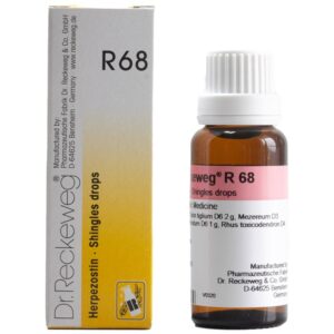 dr. reckeweg r68 herpezostin drops 22ml – for shingles (herpes zoster), skin rash, burning pain, neuralgia, itching & blistering skin conditions
