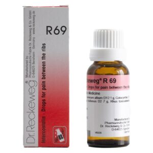 dr. reckeweg r69 intercostalin drops 22ml – relief for intercostal neuralgia, rib pain, chest wall pain, muscle strain, nerve pain between ribs