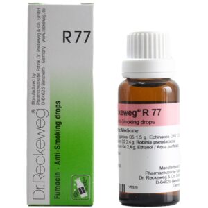 dr reckeweg r77 (fumacin) anti smoking drops 22ml – helps with nicotine addiction, smoking cessation, tobacco cravings, withdrawal symptoms, anxiety & irritability
