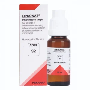 adel 32 (opsonat) inflammation drops 20ml – for sinusitis, tonsillitis, bronchitis, gastritis, arthritis, skin inflammation, mucous & serous membrane irritation relief