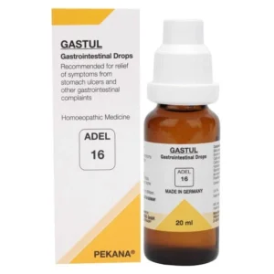 adel 16 (gastul) gastrointestinal drops 20ml – for indigestion, gastritis, acidity, bloating, flatulence, ibs, stomach pain & digestive disorders