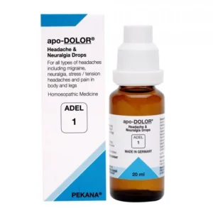 adel 1 (apo dolar) headache & migraine drops 20ml – for migraine, tension headache, cluster headache, sinus headache & nervous head pain relief