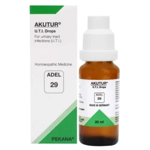 adel 29 akutur drops 20ml – urinary tract infections (uti), cystitis, burning urination, frequent urination, bladder infections, kidney irritation & urinary inflammation relief