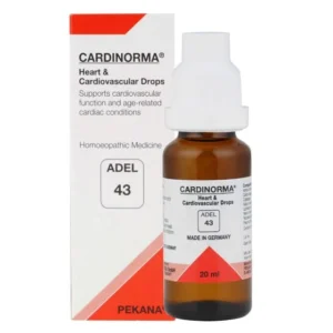 adel 43 (cardinorma) heart & cardiovascular drops 20ml – for high blood pressure, palpitations, angina, heart weakness, circulation disorders & anxiety related cardiac symptoms