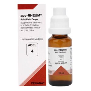 adel 4 (apo rheum) joint pain drops 20ml – relief for arthritis, rheumatism, gout, joint stiffness, back pain & inflammatory joint conditions
