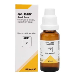 adel 7 (apo tuss) cough drops 20ml – for dry cough, productive cough, chest congestion, bronchitis, whooping cough & respiratory irration relief