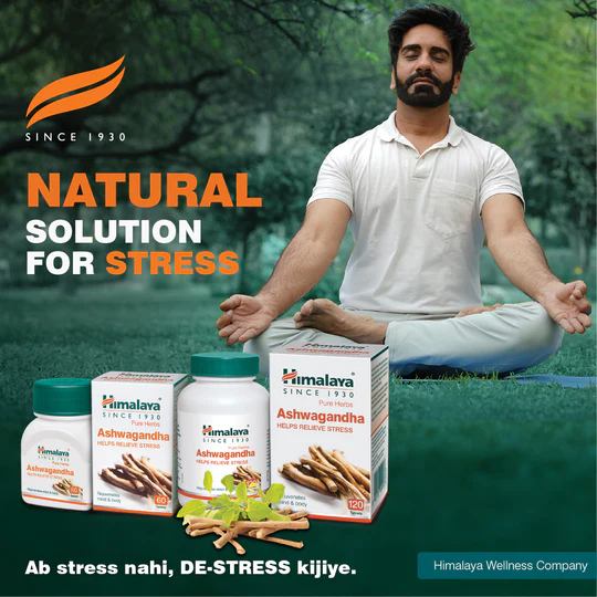 Himalaya Ashwagandha General Wellness Tablets – Stress Relief, Anxiety Support, Energy Booster, Mental Wellness, Fatigue Relief, Immunity Support & Better Sleep – 60 Tablets | VedaBox UK - Image 2