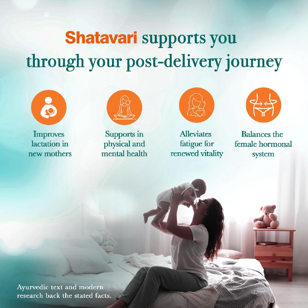 Himalaya Pure Herbs Shatavari Women’s Wellness Tablets for Hormonal Balance, Menstrual Support, Menopause Support, Stress Relief & Reproductive Health – 60 Tablets - Image 4